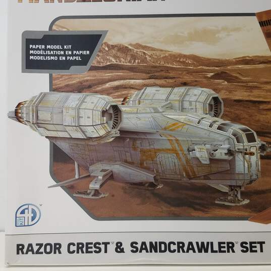 Star Wars Mandalorian Paper Model Kit Razor Crest and Sandcrawler Pack image number 8