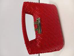 Red Woven Handbag / Purse