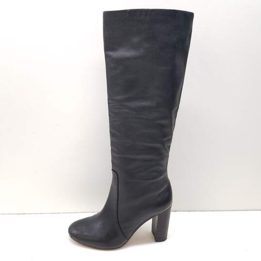 Vince Camuto Leather Knee High Boots Black 6.5 image number 2