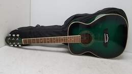 Washburn Oscar Schmidt 0F2TGR Green Acoustic Guitar With Gig Bag
