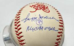 Rawlings Official 75th World Series Baseball Signed by Reggie Jackson with COA alternative image