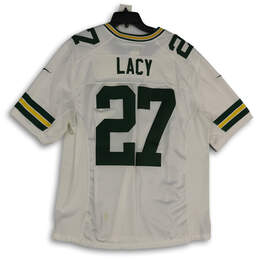 Mens White Green Bay Packers Eddie Lacy #27 Football NFL Jersey Size XL alternative image
