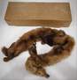 Vintage Whole Mink Fur Scarf W/ Heads Feet Paws Tails image number 1