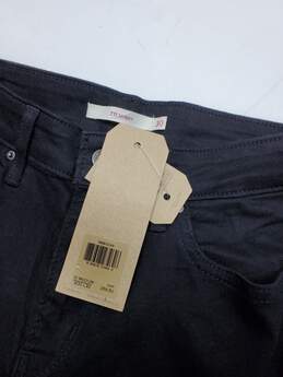 Levi's 711 Skinny Black Jeans Women's Size 10 Medium 30Wx30L NWT alternative image