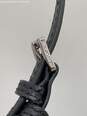 Michael Kors Womens Gray Monogram Adjustable Strap Zipper Crossbody Bag image number 4