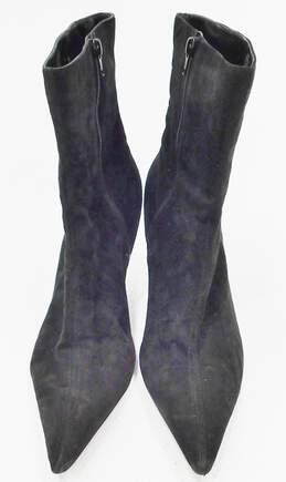 Women's Nine West High Heeled Boot Shoes Black Leather alternative image