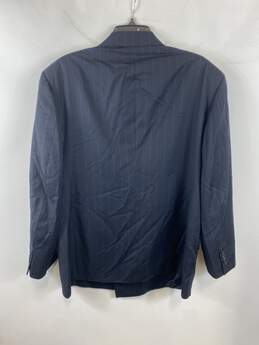 Yves Saint Laurent Navy Striped Blazer Jacket 52 alternative image
