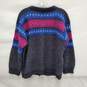 VTG Beautifully Knitted WM's Mohair Multi-Colored Cardigan Sweater Size M image number 2