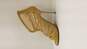 Jimmy Choo Beige Tan Tone Patent Leather Mesh Heels Size 9 Authenticated image number 2