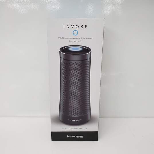 Harmon Kardon Invoke Voice Activated Bluetooth Speaker NEW OPEN BOX image number 1