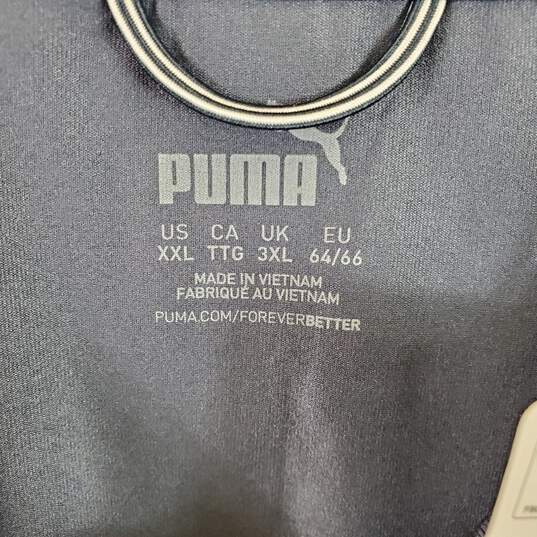 Puma Men Blue Palm Tree Print Long Sleeve Top XXL NWT image number 3