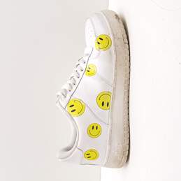 Drip Men's Smiley Face White Sneakers Size 12