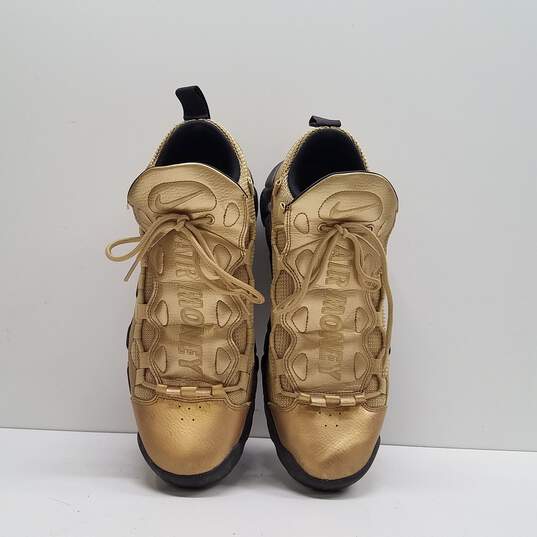 Nike Air More Money Metallic Gold Black Athletic Shoes Men's Size 11.5 image number 6