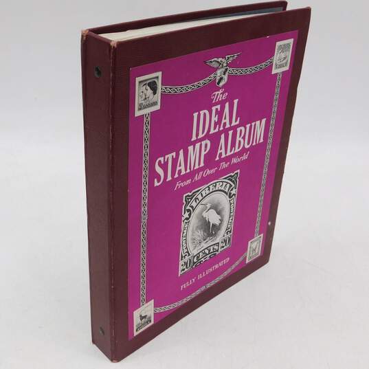 VNTG 1960's Grossman Stamp Co., Inc. Brand Ideal Stamp Album w/ Stamps image number 5