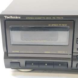 Technics Stereo Cassette Deck RS-TR575-SOLD AS IS, NO POWER CABLE alternative image