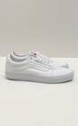 Vans Ward White Canvas Sneakers Size Men 10 image number 1