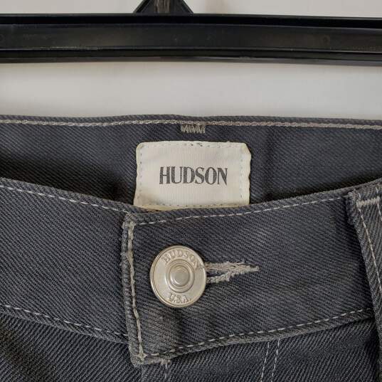 Hudson Men Gray Straight Jeans Sz 34 image number 3
