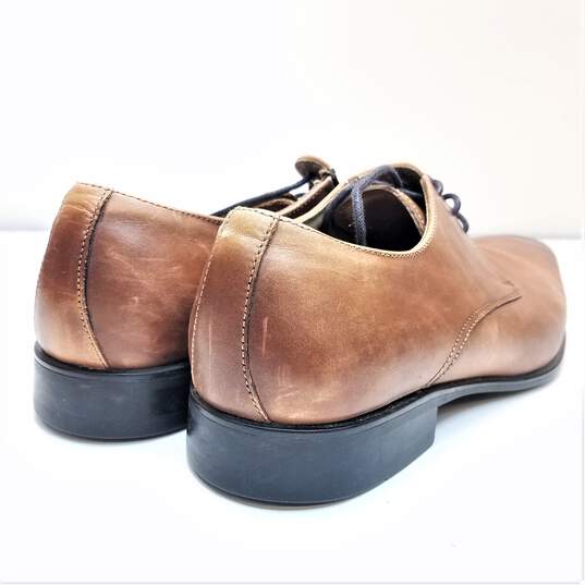 Aldo Brown Leather Derby Dress Shoes US 10.5 image number 4