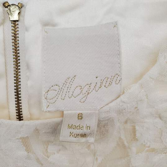 Mcginn Ivory Lined Lace Sleeveless Sheath Dress WM Size 6 NWT image number 3