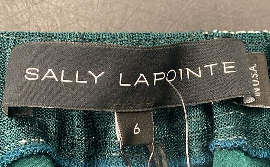Sally LaPointe Women's Emerald Shimmer Pants- Sz 6 NWT image number 3
