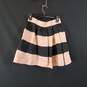 BCBG Women Blk/Pink Stripe Mini Skirt Sz 6 image number 2