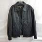Members Only Genuine Black Leather Jacket Size M image number 1