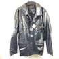 Emporio Collezione Men Black Faux Leather Jacket M NWT image number 1