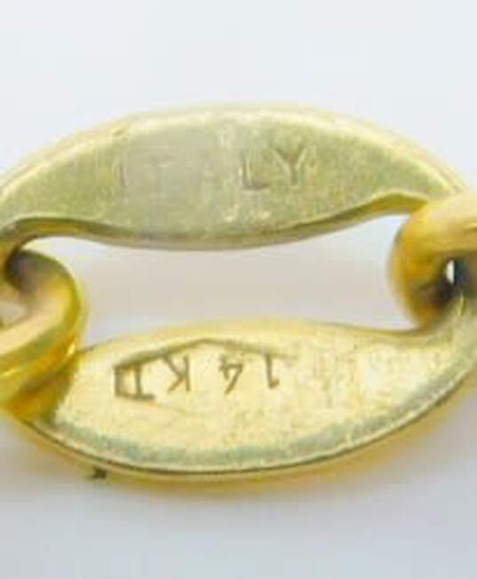 14K Gold Braided Serpentine Chain Bracelet 2.9g image number 4