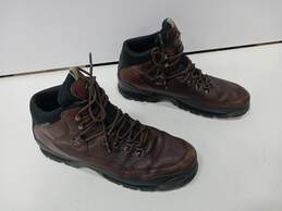 Timberland Men's Brown Leather Waterproof Hiking Boots Size 13M alternative image