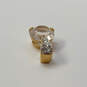 Designer Swarovski Gold-Tone Crystalcut Stone Classic Necklace Pendant image number 3