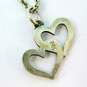 James Avery 925 Double Open Hearts Pendant Cable Chain Necklace 5.7g image number 3