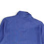 Mens Blue Chevron Mock Neck Long Sleeve Pullover T-Shirt Size Medium image number 4