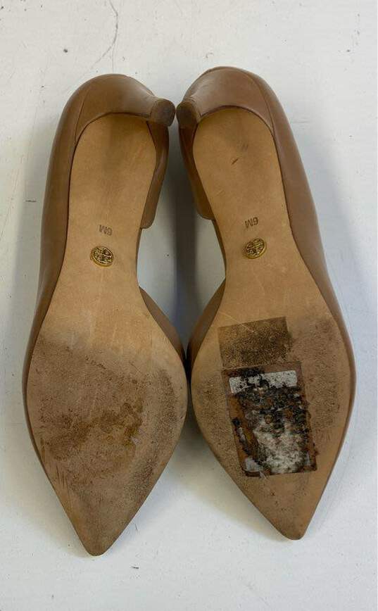 Tory Burch Beige D'Orsay Pumps Women's Size 6M image number 6