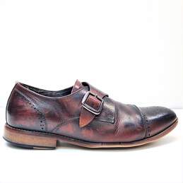 Stacy Adams Men's Duncan Cap-Toe Single Monk Strap Shoes Brown Size 8.5 alternative image