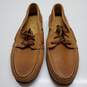 MEN'S SPERRY TOP SIDER 'GOLD CUP' TAN LEATHER LOAFERS SIZE 10.5 image number 3