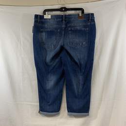 Women's Medium Wash Maurices Distressed Cropped Boyfriend Jeans, Sz. 20W alternative image
