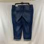 Women's Medium Wash Maurices Distressed Cropped Boyfriend Jeans, Sz. 20W image number 2