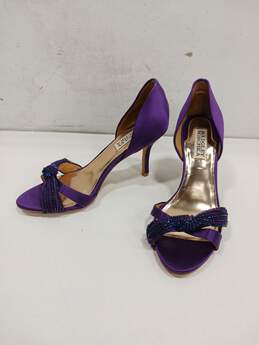 Badgley Mischka Purple Pump Style Slip-On Heels Size 6.5