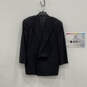 Authentic Mens Black Long Sleeve Peak Lapel Double Breasted Blazer Size 42R image number 2