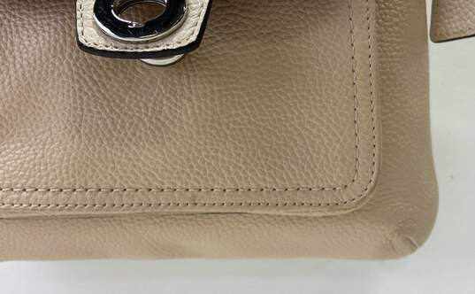 COACH Tan Leather Turnlock Pocket Crossbody Bag image number 7