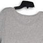 Women Gray Short Sleeve Crew Neck Stretch Pullover T-Shirt Size Large image number 3