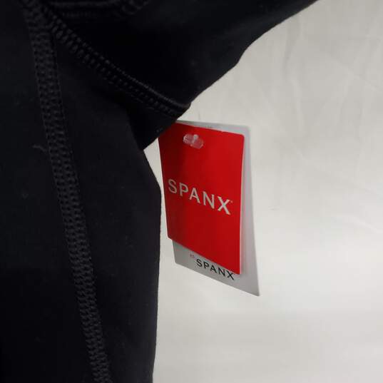 Spanx Black Draped Front Jacket WM Size L NWT image number 4