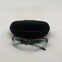 Mens 03-946 Black Green Full Rim Wrap Prescription Eyeglasses With Case