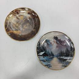 Ron Huff Plates - 'Peaceful Solitude' & 'Tranquil Morning' Plates