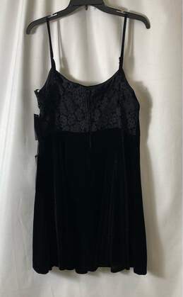 NWT City Studio Womens Black Velvet Sleeveless Square Neck Mini Dress Size 17/18 alternative image