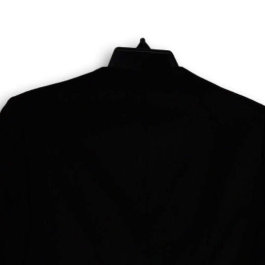 NWT Womens Black Long Sleeve Asymmetrical Full-Zip Cropped Jacket Size 6 image number 4