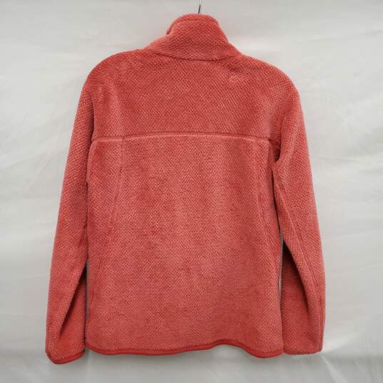 Patagonia WM's Pink Coral Teri Cloth Insulted Snap Button Pullover Size M image number 2