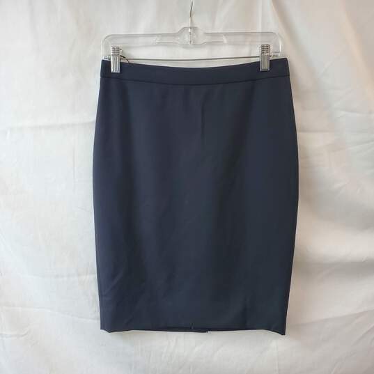 J. Crew Black Short Pencil Skirt Size 0 image number 1