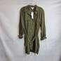Topshop Olive Green Belted Dress WM Size 8 NWT image number 1