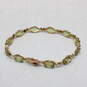 10K Yellow Gold Marquise Cut Peridot Tennis Bracelet - 7.9g image number 3